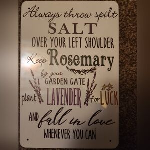 Decorative Sign with Inspirational Quote